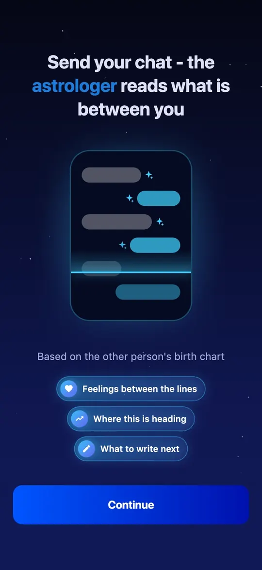 Your chat, read by the stars
